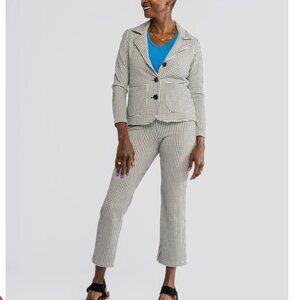 Lesley Evers AUDREY pant Black Jacquard L NWT